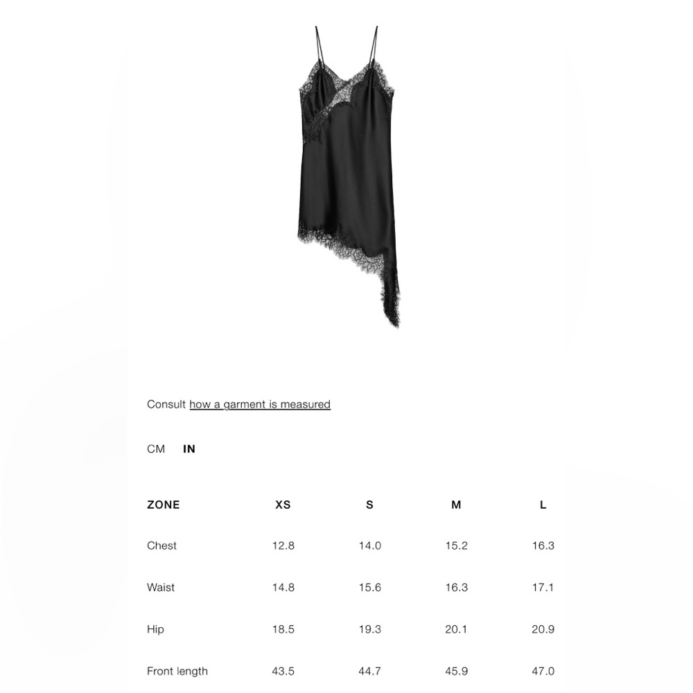 ZARA ASYMMETRIC LACE DRESS ZW COLLECTION - Picture 15 of 16
